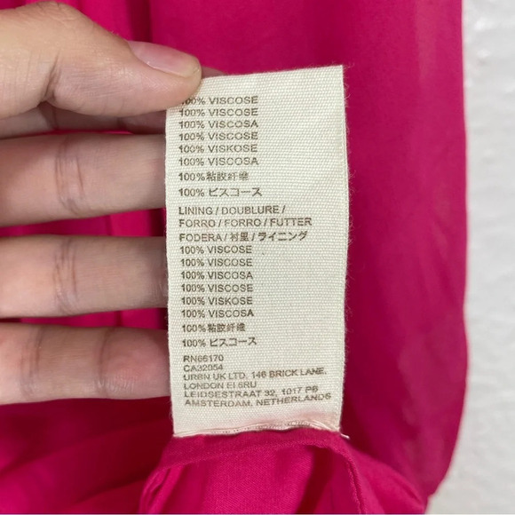 Anthropologie Let Me Be Forever That Girl Sheer Flowy Mini Pink Dress Women’s XS - Picture 13 of 16